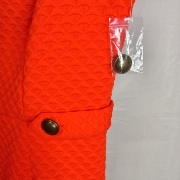 Modcloth Sleeveless Sheath Dress Red Orange Size Large NWT - Picture 5 of 13